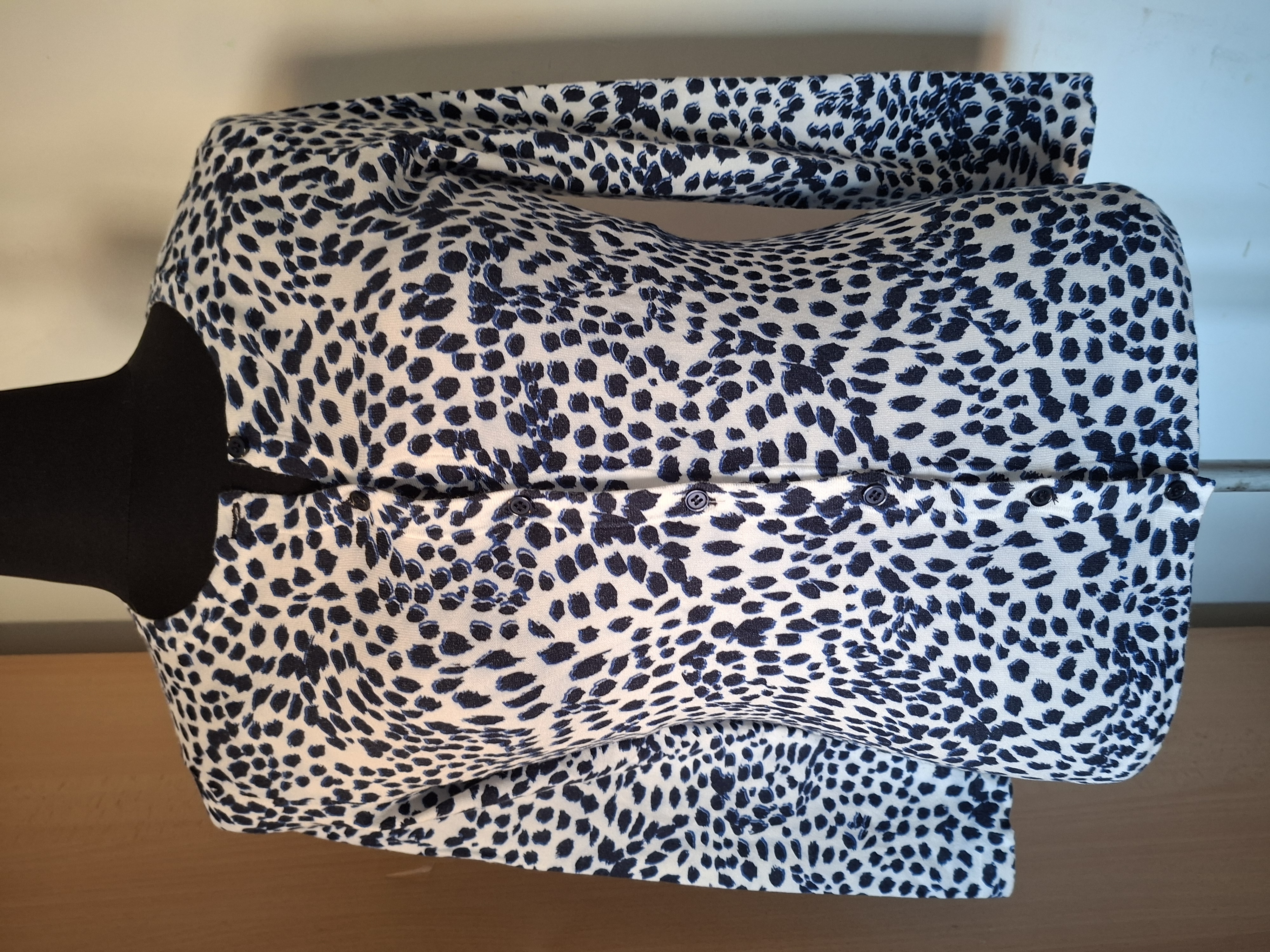 Mayerline vest wit blauw dierenprint maat 38