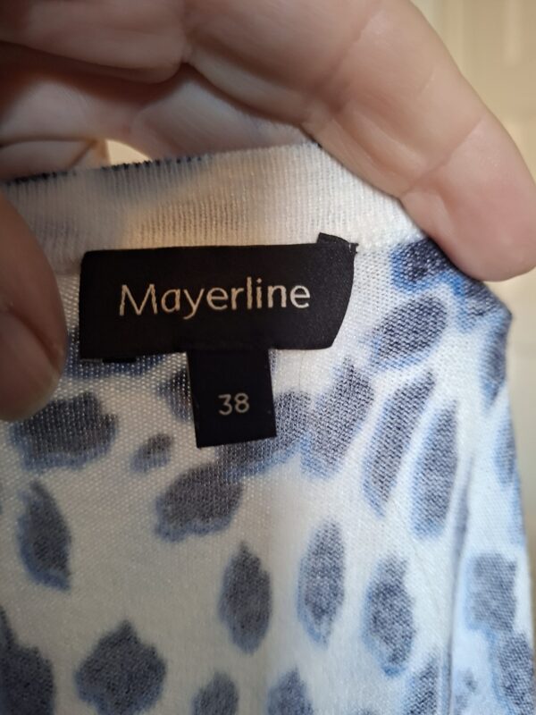 Mayerline vest wit blauw dierenprint maat 38