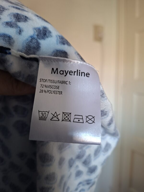 Mayerline vest wit blauw dierenprint maat 38