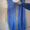 Won Hundred mouwloos vest blauw met knopen achterzijde maat S
