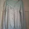 Vest mintgroen glitter maat S/M