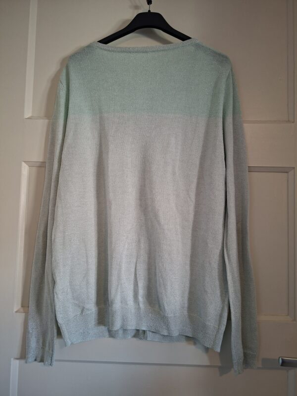 Vest mintgroen glitter maat S/M