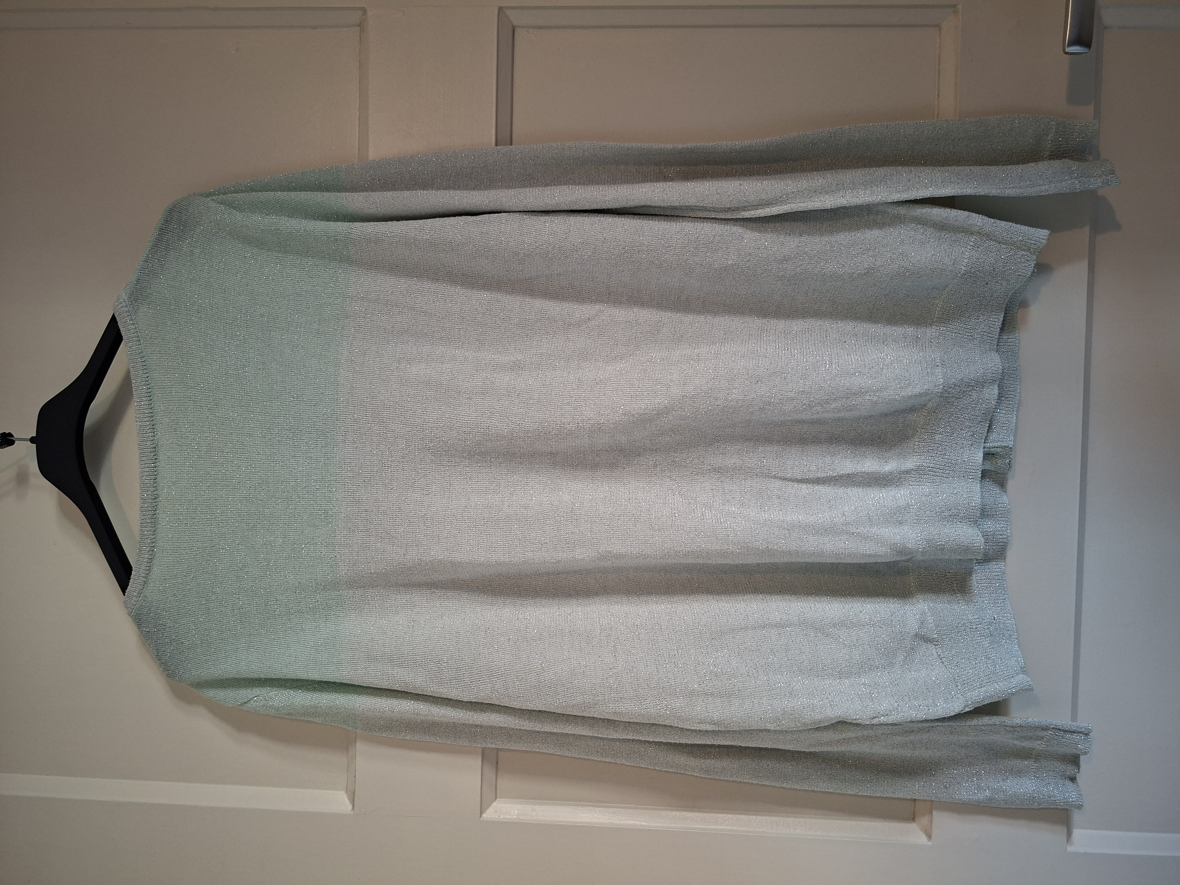Vest mintgroen glitter maat S/M