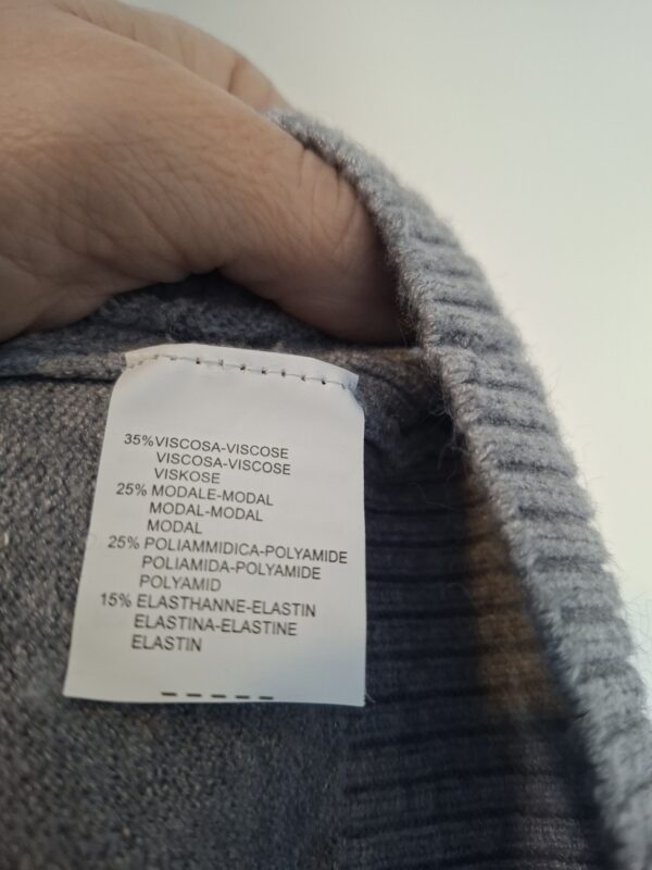 BL Fashion vest grijs met nepbont kraag maat L/XL