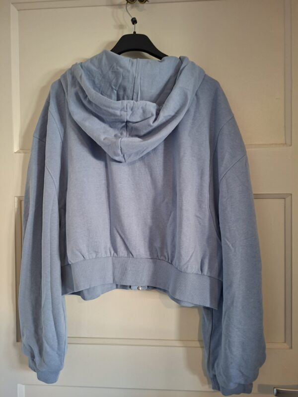 Shein cropped hoodie grijs maat M