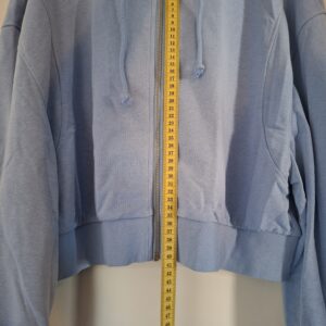 Shein cropped hoodie grijs maat M