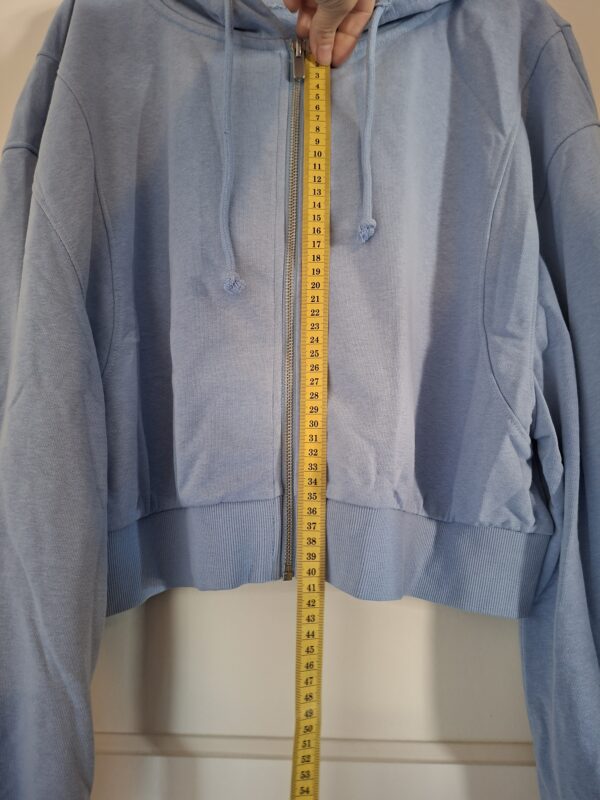 Shein cropped hoodie grijs maat M