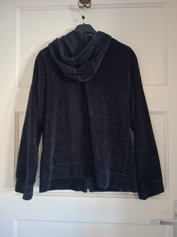 Rainbow Collection velours hoodie zwart maat L