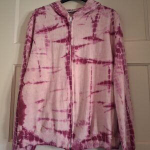 Gold & Silver Paris hoodie roze tie-dye maat M
