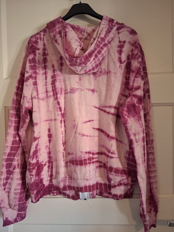 Gold & Silver Paris hoodie roze tie-dye maat M