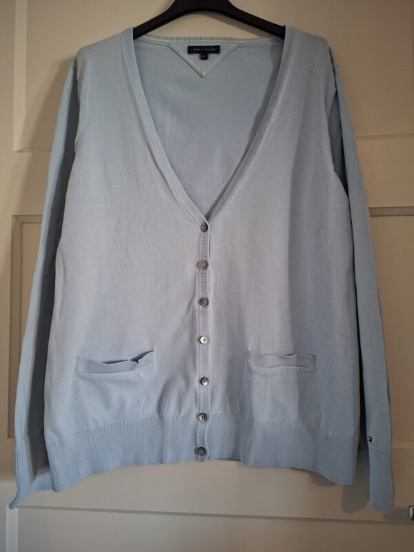 Tommy Hilfiger vest lichtblauw maat XXL (valt als M/L)