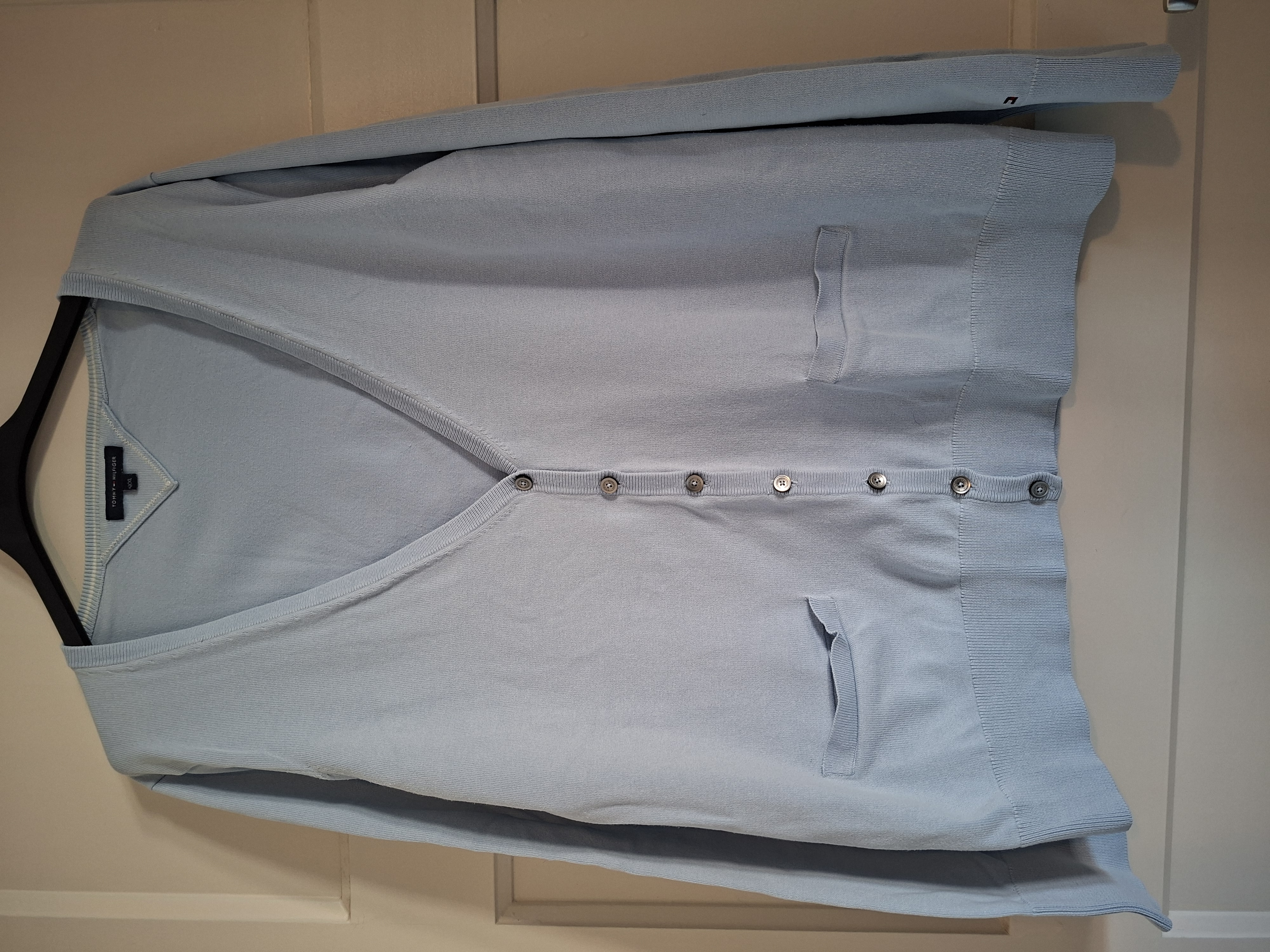 Tommy Hilfiger vest lichtblauw maat XXL (valt als M/L)