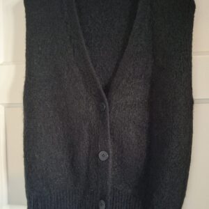 Vestje zonder mouwen zwart mohair maat M/L