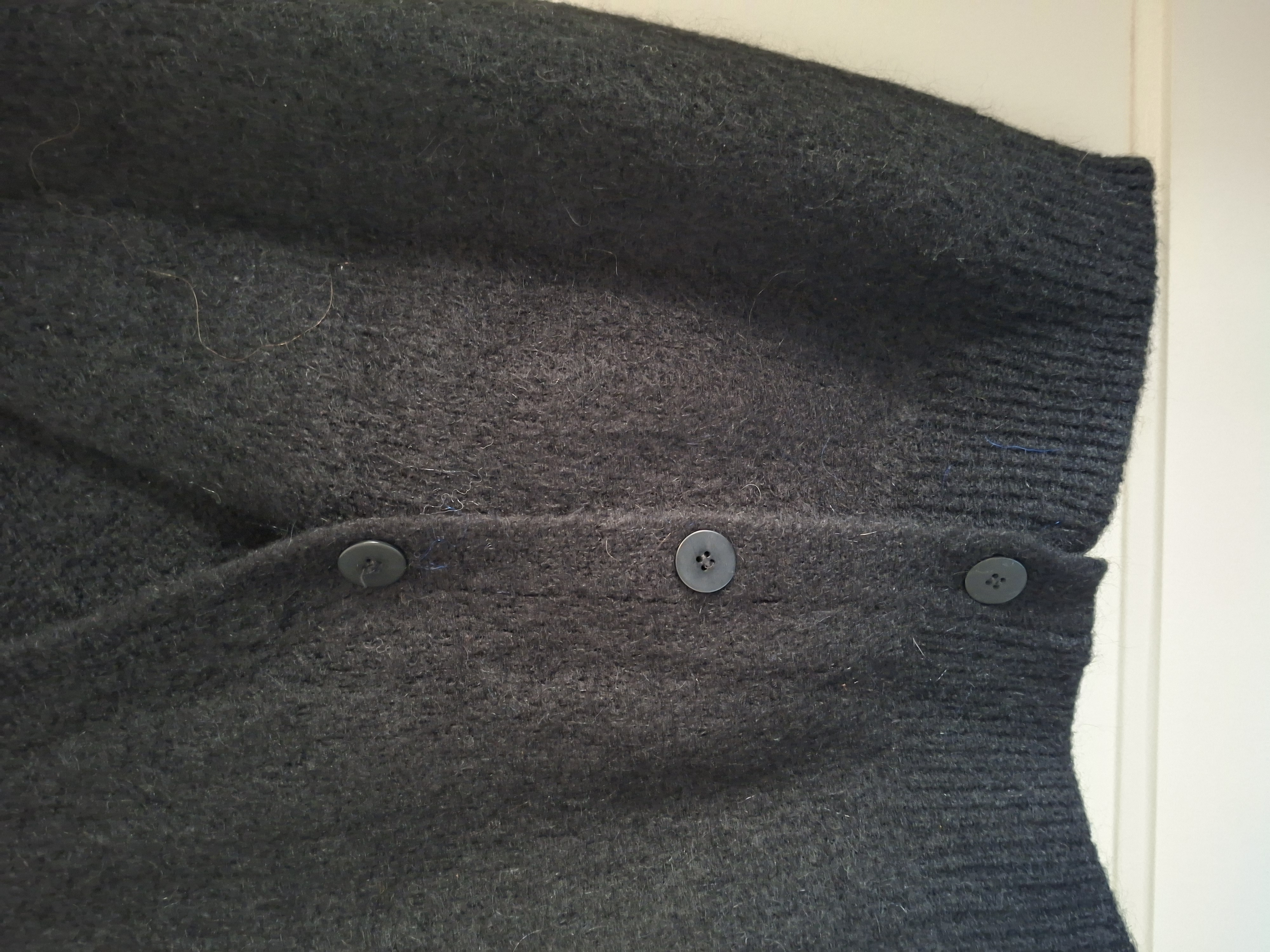 Vestje zonder mouwen zwart mohair maat M/L