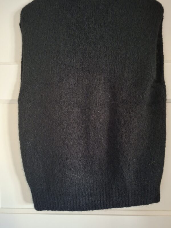 Vestje zonder mouwen zwart mohair maat M/L
