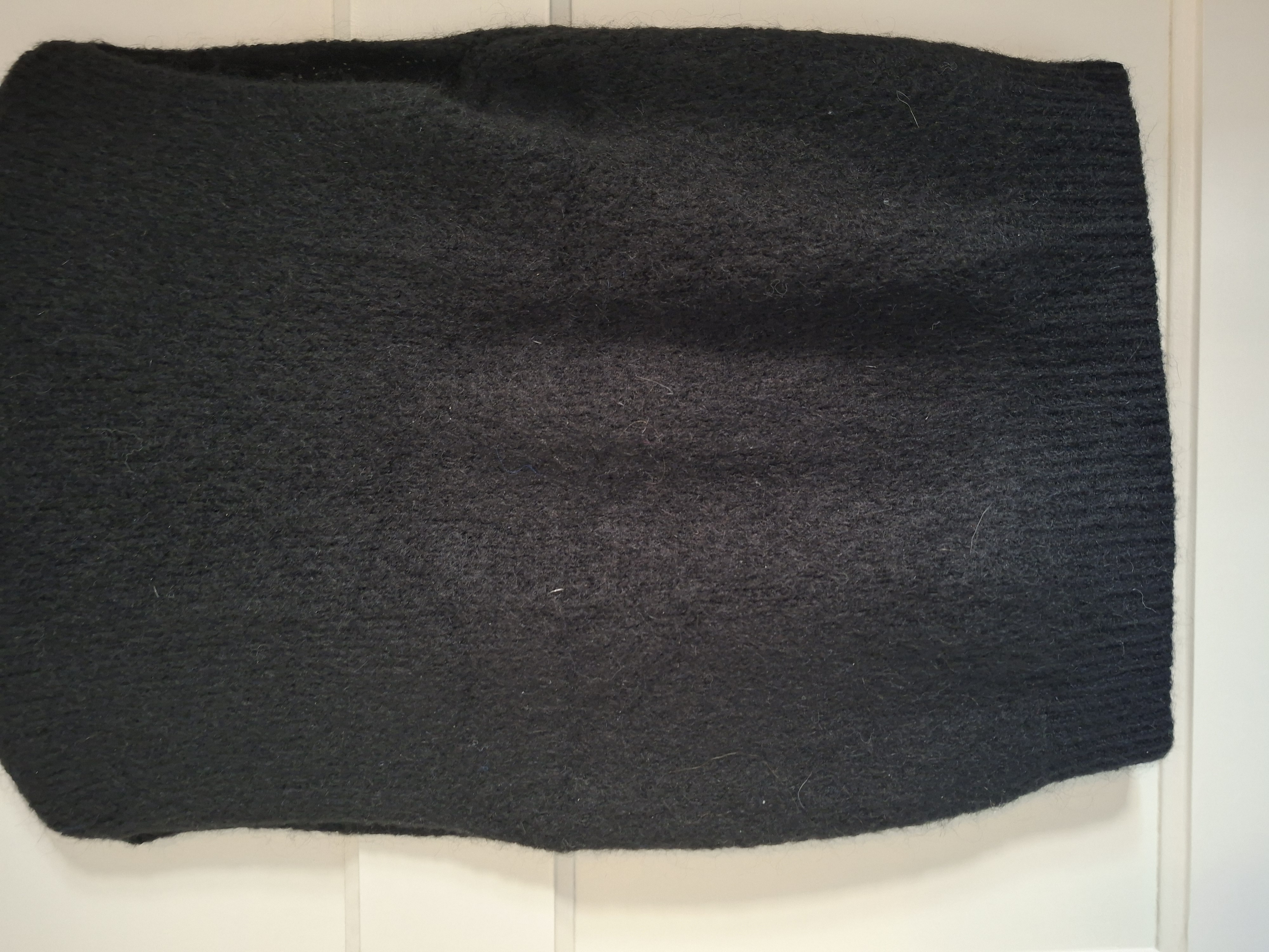 Vestje zonder mouwen zwart mohair maat M/L