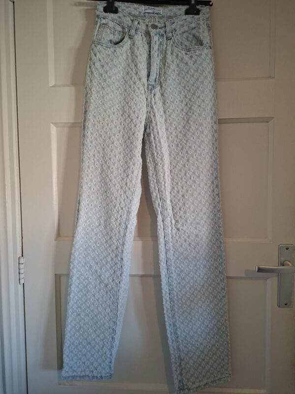 Redial Jeans Opengewerkt Lichtblauw Maat 34 (XS)