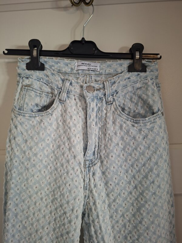 Redial Jeans Opengewerkt Lichtblauw Maat 34 (XS)