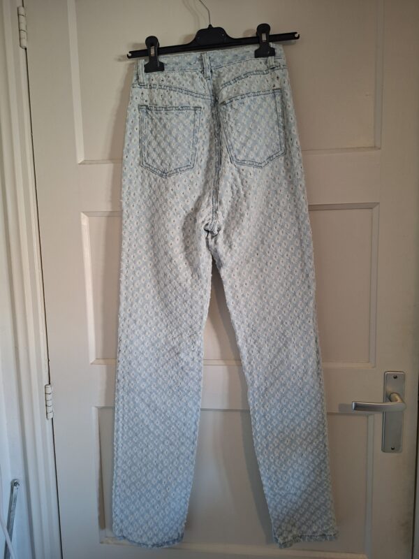 Redial Jeans Opengewerkt Lichtblauw Maat 34 (XS)