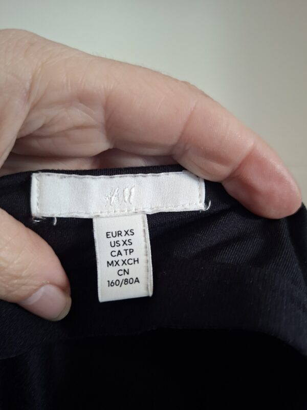 H&M Body Halternek Zwart Maat XS