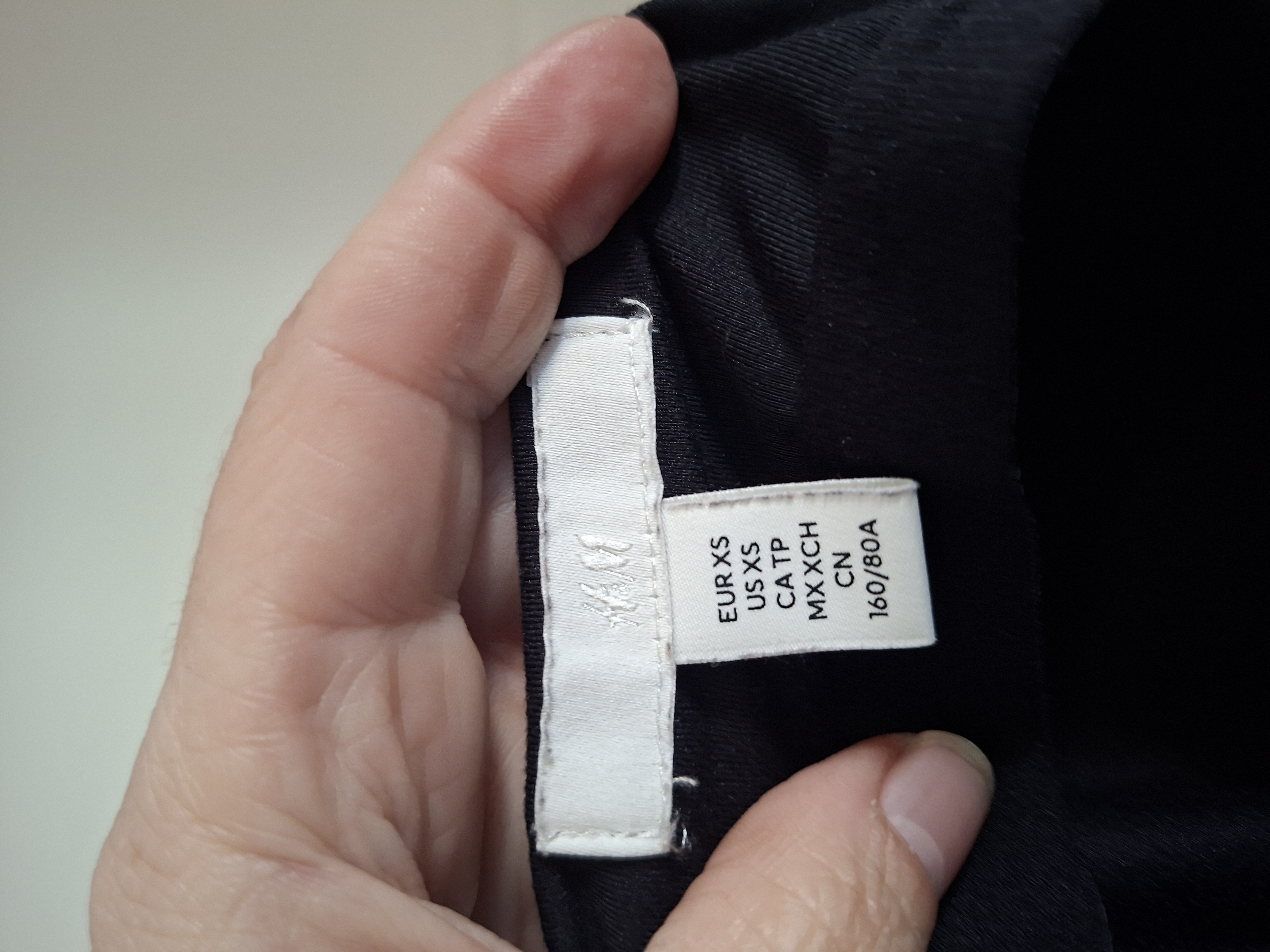 H&M Body Halternek Zwart Maat XS