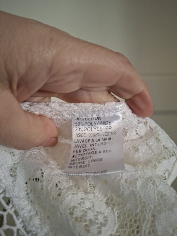 Loavies Kanten Top Ecru Maat XS