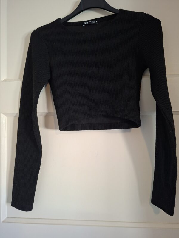 ZARA Kledingpakket 2 Crop Tops Zwart Maat S