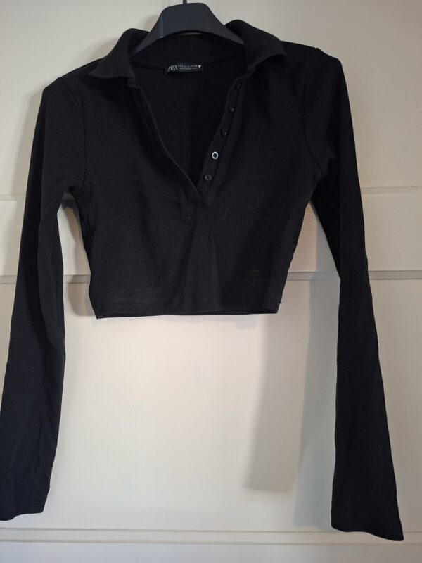 ZARA Kledingpakket 2 Crop Tops Zwart Maat S