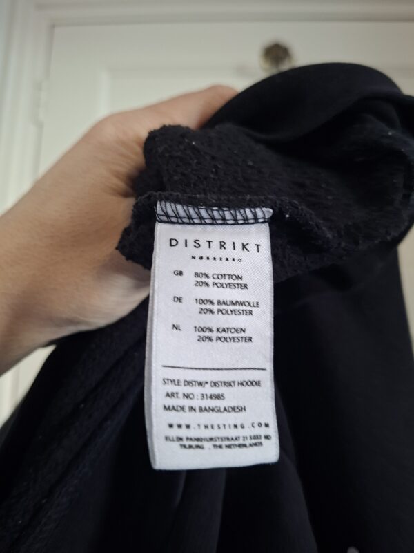 Distrikt Nørrebro Hoodie Zwart Maat S