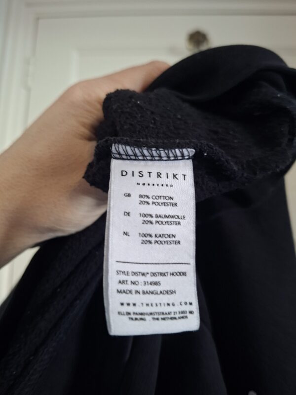 Distrikt Nørrebro Hoodie Zwart Maat S