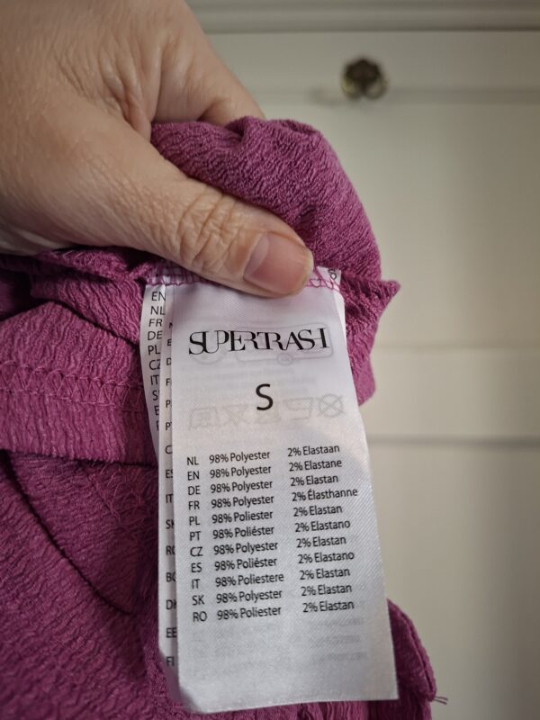 Supertrash Jurk Crêpe Fuchsia Maat S