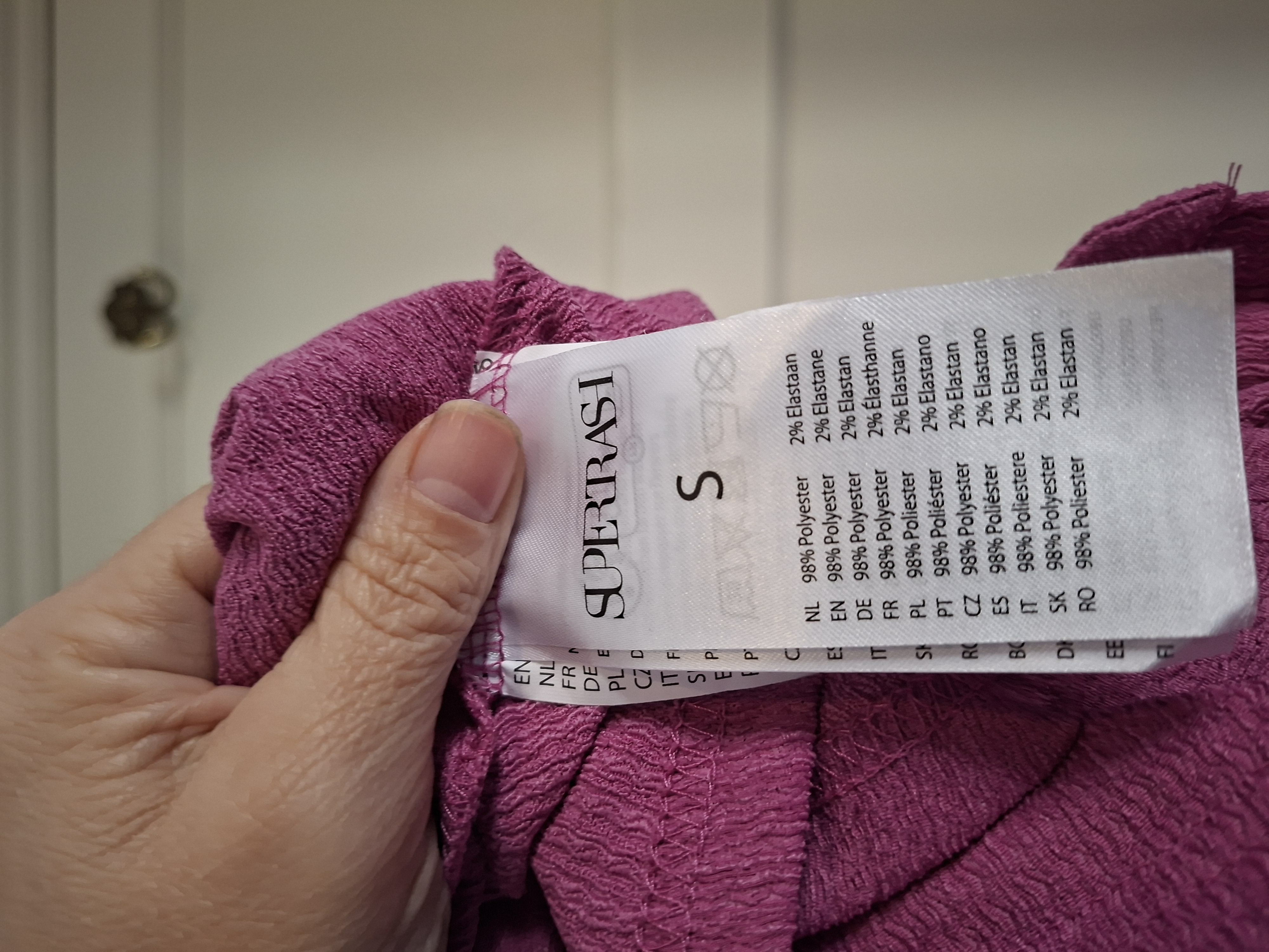 20260303_111408 Supertrash Jurk Crêpe Fuchsia Maat S