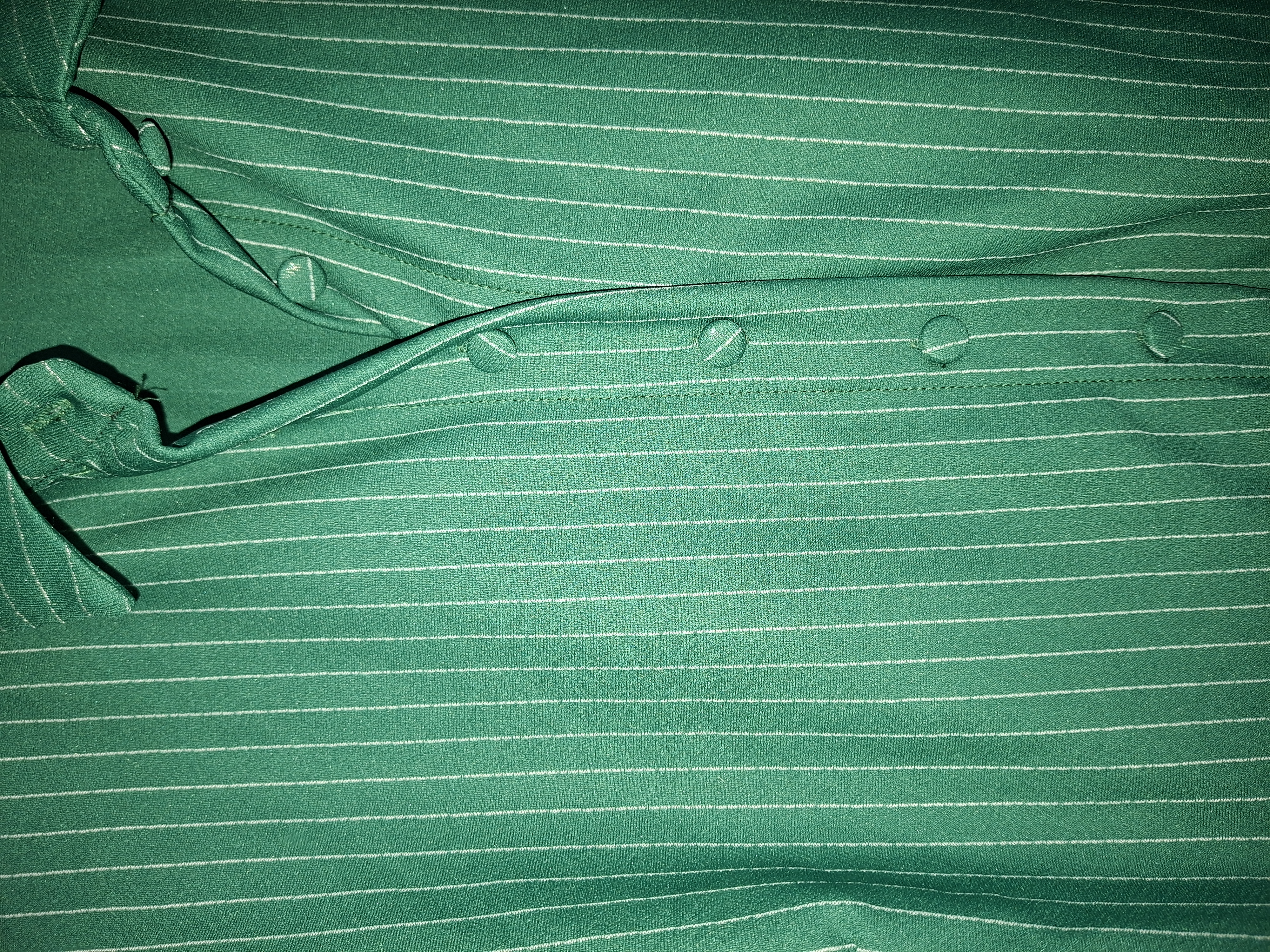 Blouse Pinstripe Groen Maat S