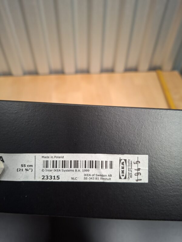 IKEA fotolijstplankje zwart 55 cm set van 2