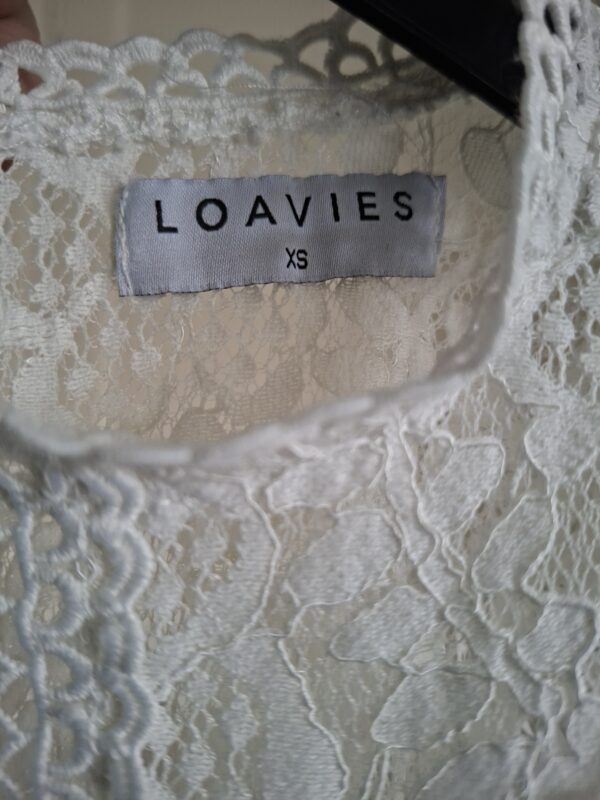 Loavies Kanten Top Ecru Maat XS