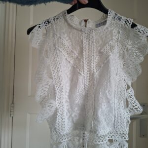 Loavies Kanten Top Ecru Maat XS