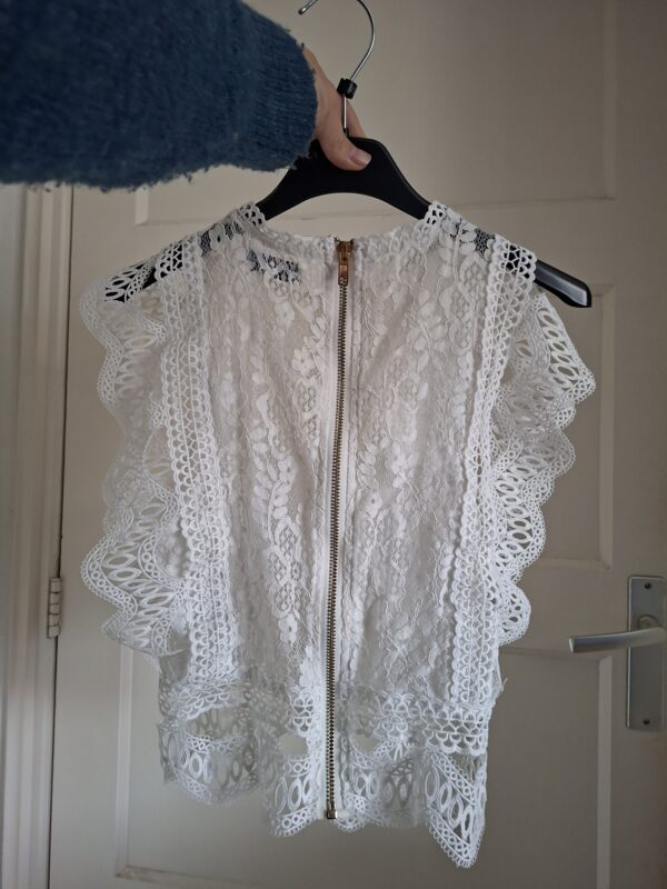 Loavies Kanten Top Ecru Maat XS