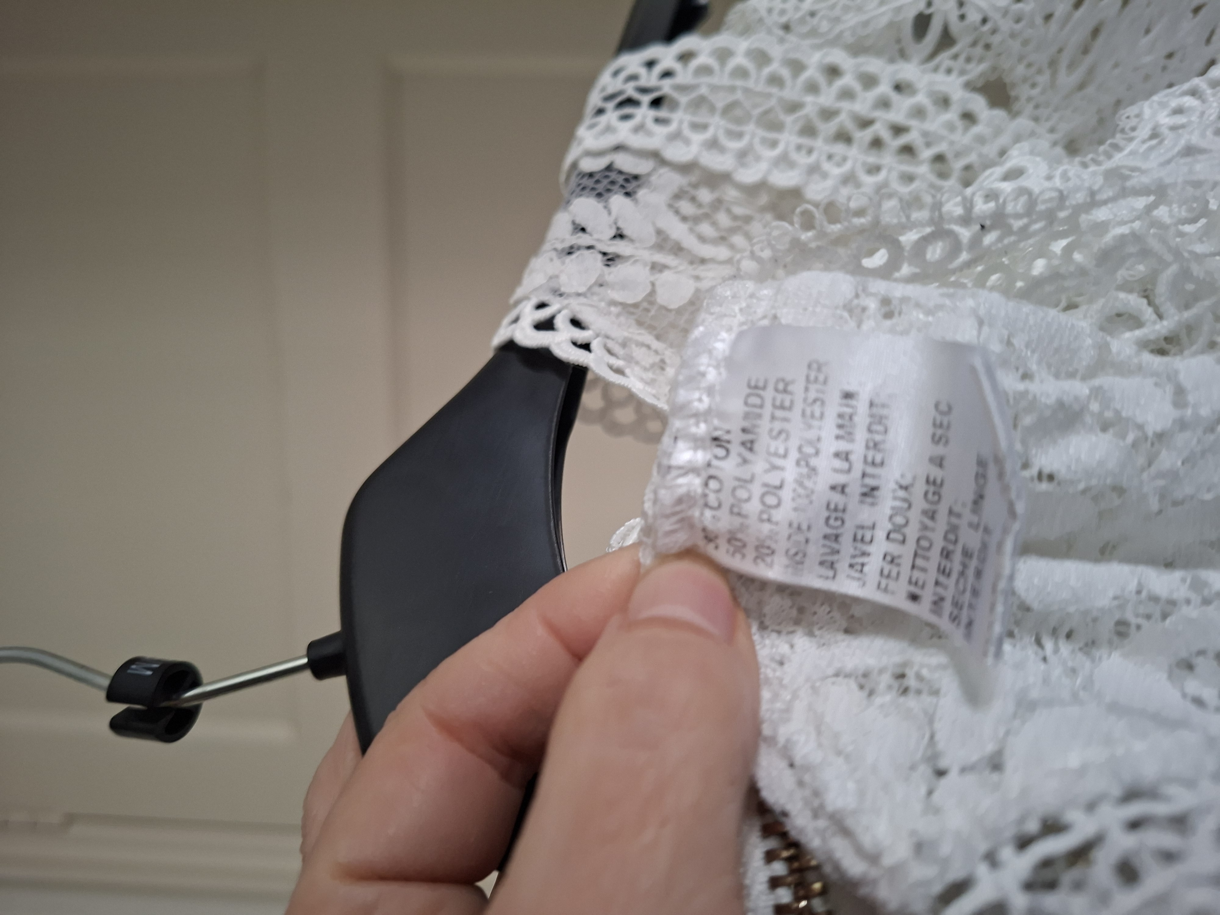 Loavies Kanten Top Ecru Maat XS