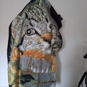 Fleece Deken Plaid met Kattenprint 140x130 cm