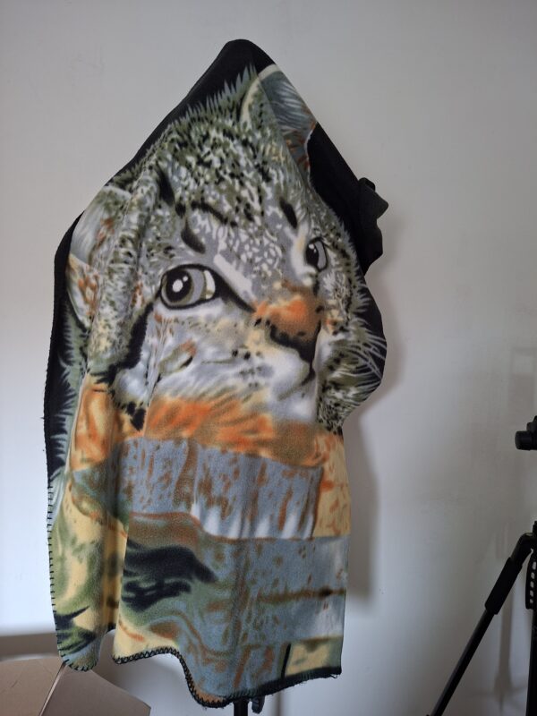 Fleece Deken Plaid met Kattenprint 140x130 cm