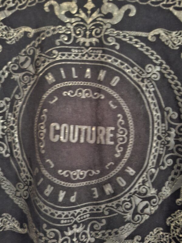 Belman T-shirt Zwart met Goudkleurige Print Maat L