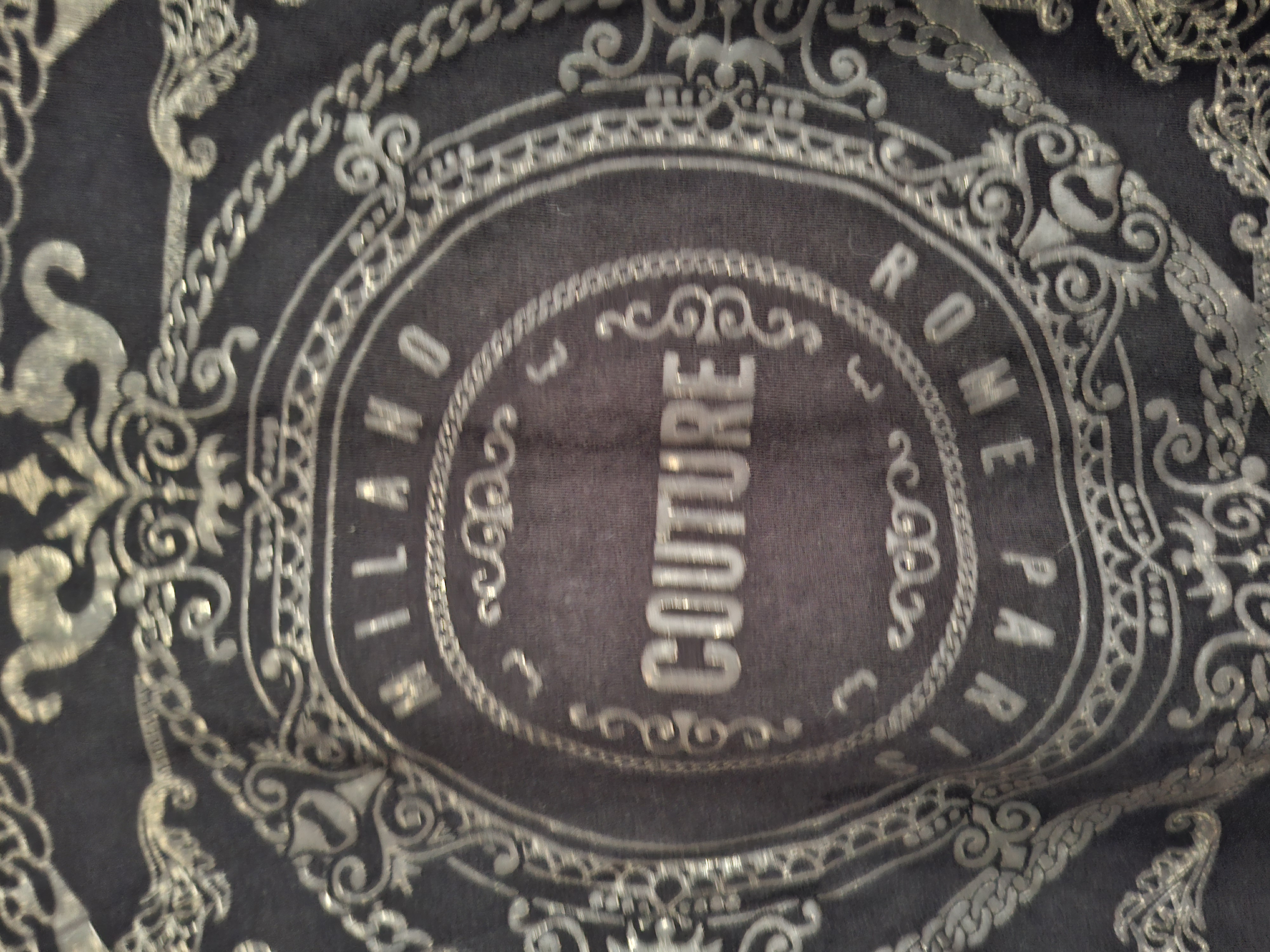 Belman T-shirt Zwart met Goudkleurige Print Maat L