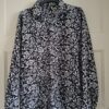 Herenblouse Barok Print Zwart/Wit Maat M