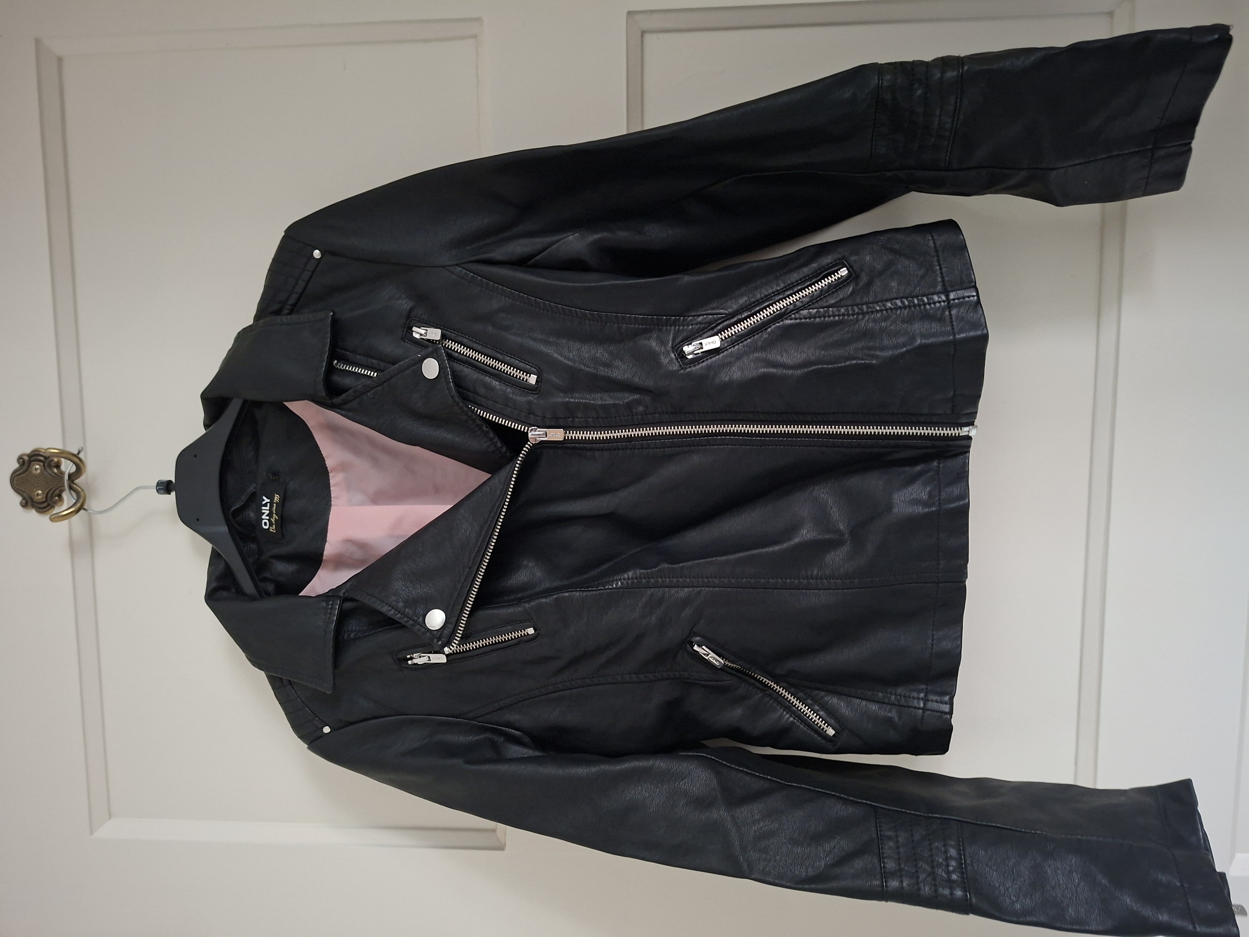 ONLY Bikerjack Imitatieleer Zwart Maat 36