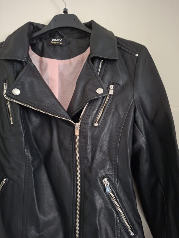 ONLY Bikerjack Imitatieleer Zwart Maat 36