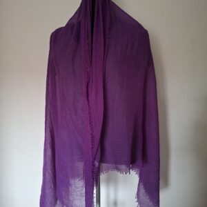 Set van 2 Grote Viscose Sjaals Paars & Groen