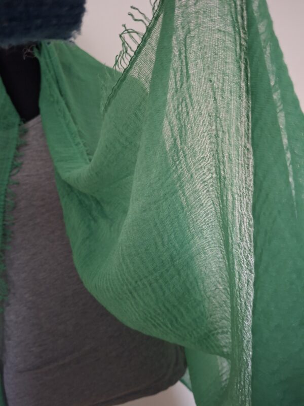 20260307_120711 Set van 2 Grote Viscose Sjaals Paars & Groen