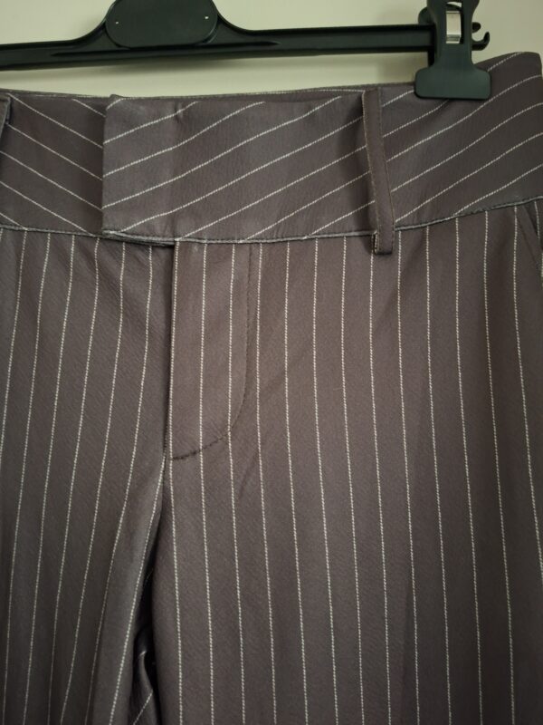 Shein Flared Broek Pinstripe Mauve Maat M (38)