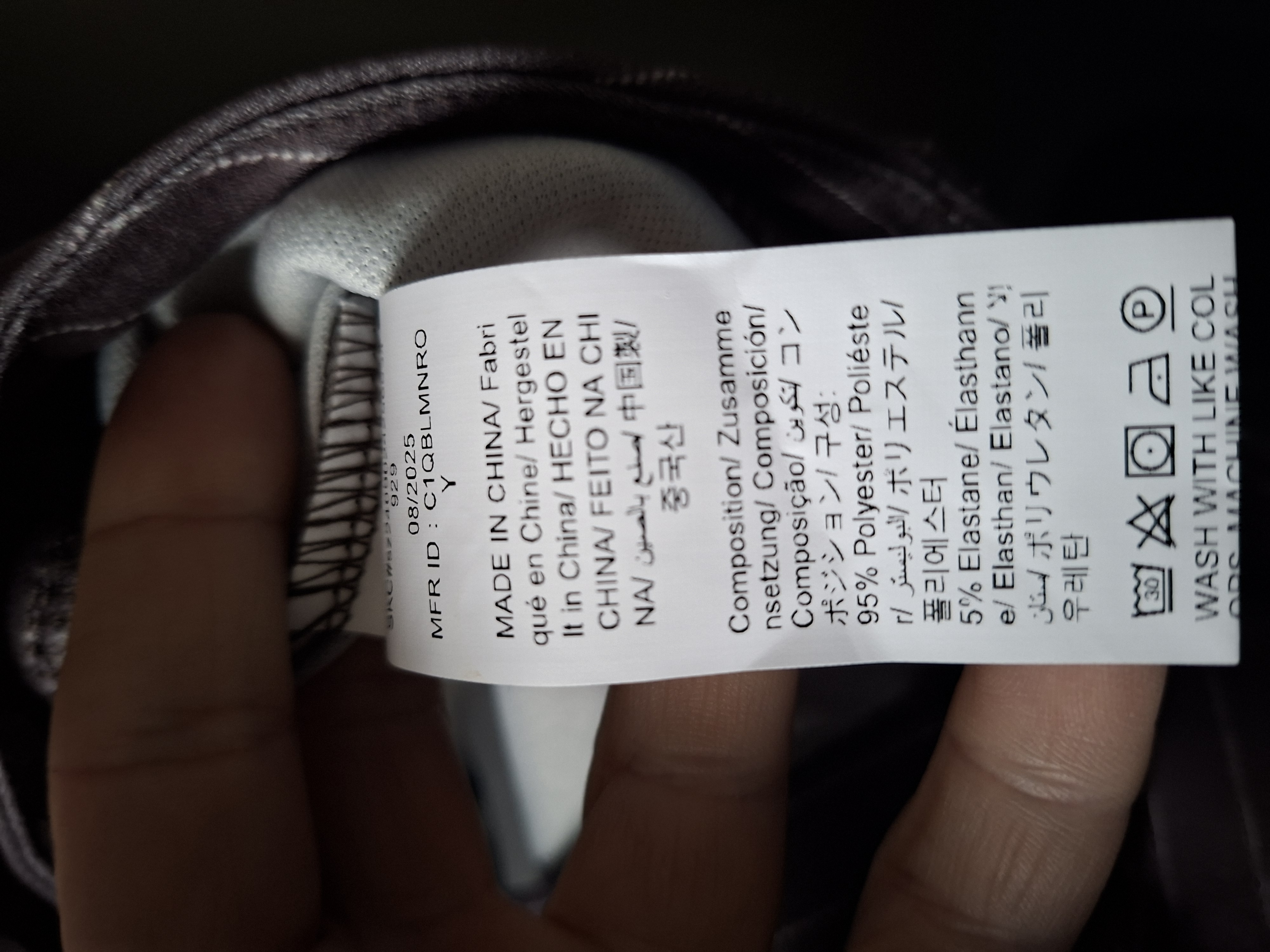 Shein Flared Broek Pinstripe Mauve Maat M (38)