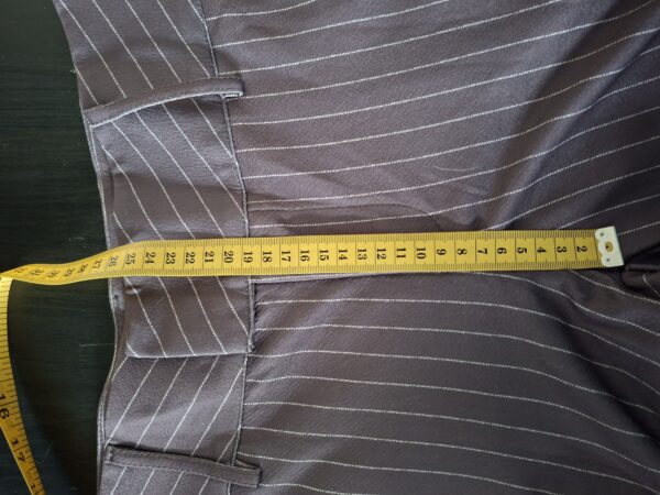 Shein Flared Broek Pinstripe Mauve Maat M (38)